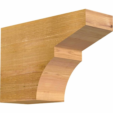 Monterey Rough Sawn Rafter Tail, Western Red Cedar, 6W X 12H X 18L